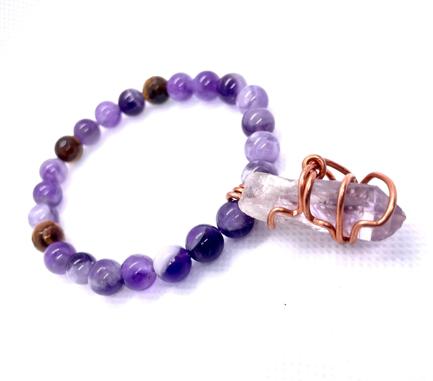 Amethyst-Copper Bracelet - Organicmansion.com