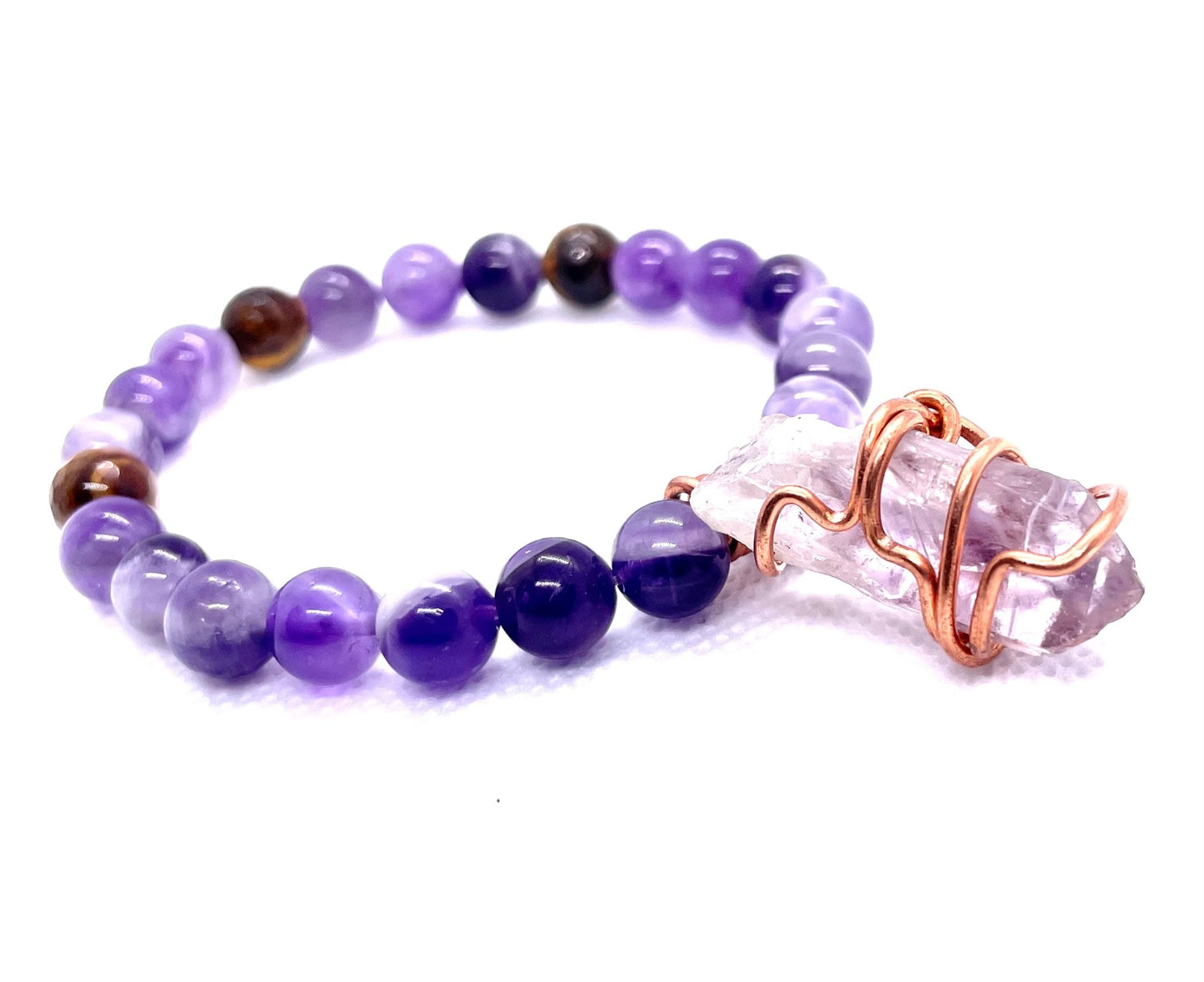 Amethyst-Copper Bracelet - Organicmansion.com