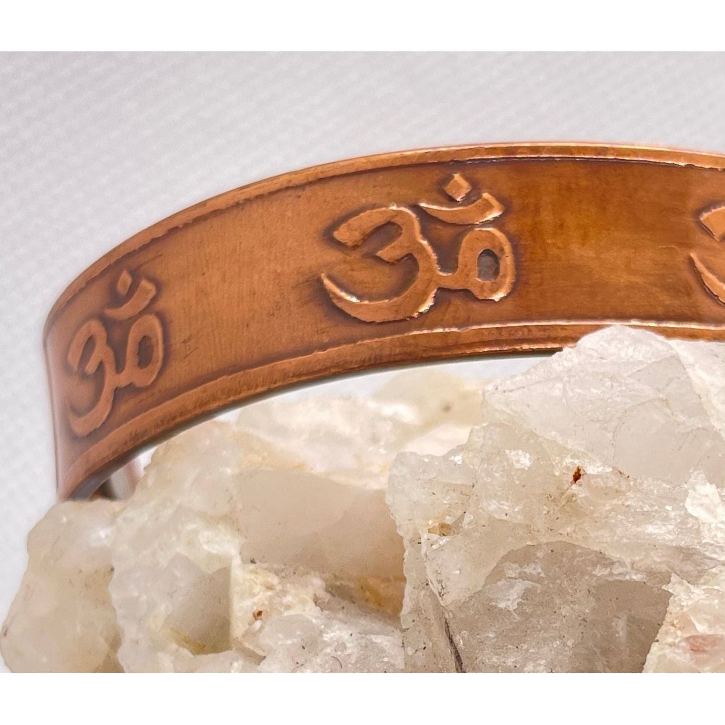 Om Copper Bangle - Organicmansion.com