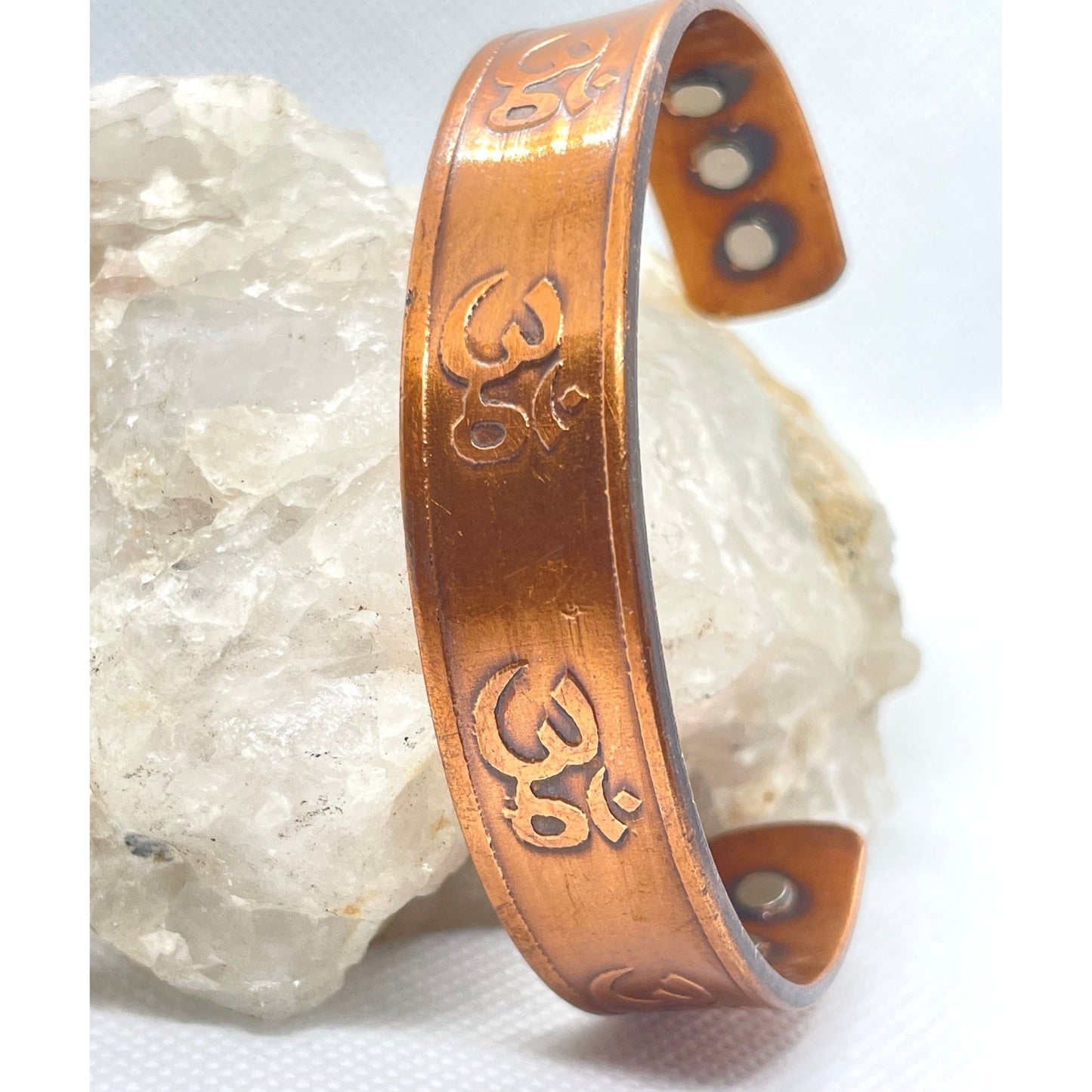 Om Copper Bangle - Organicmansion.com