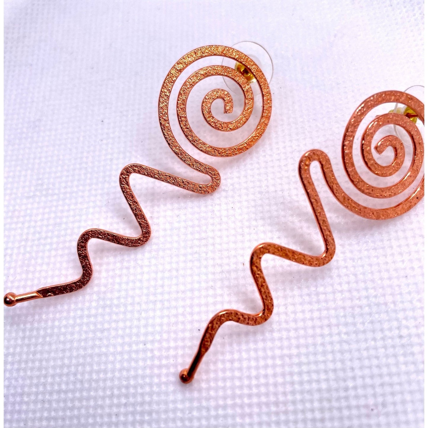 Copper Swirl Earrings - Organicmansion.com