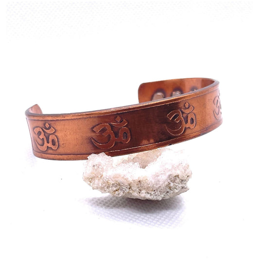 Om Copper Bangle - Organicmansion.com